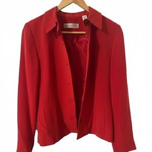 Valerie Stevens Classic Red Women's Blazer